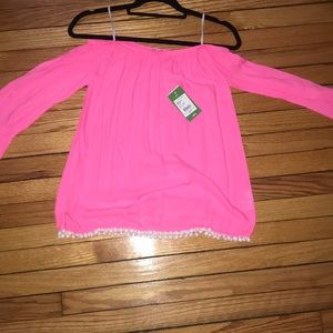 Never worn Lilly Pulitzer off the shoulder top